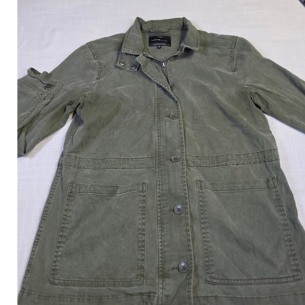 Lucky Brand Olive Green Utility Field Jacket 7W31172 Mens Medium